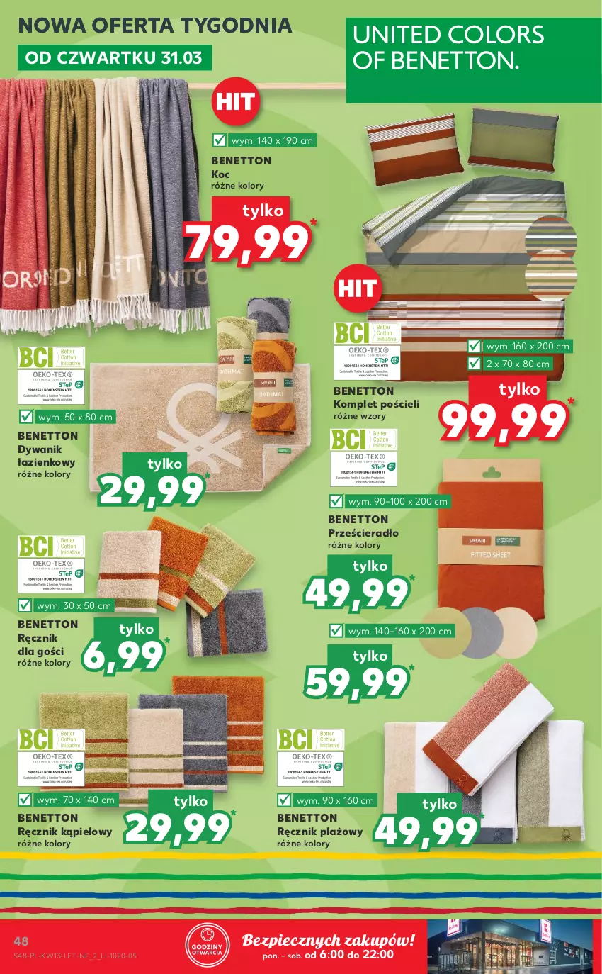 Gazetka promocyjna Kaufland - OFERTA TYGODNIA - ważna 31.03 do 06.04.2022 - strona 48 - produkty: Dywan, Dywanik, Dywanik łazienkowy, Koc, Komplet pościeli, Piec, Pościel, Prześcieradło, Ręcznik, Ręcznik kąpielowy