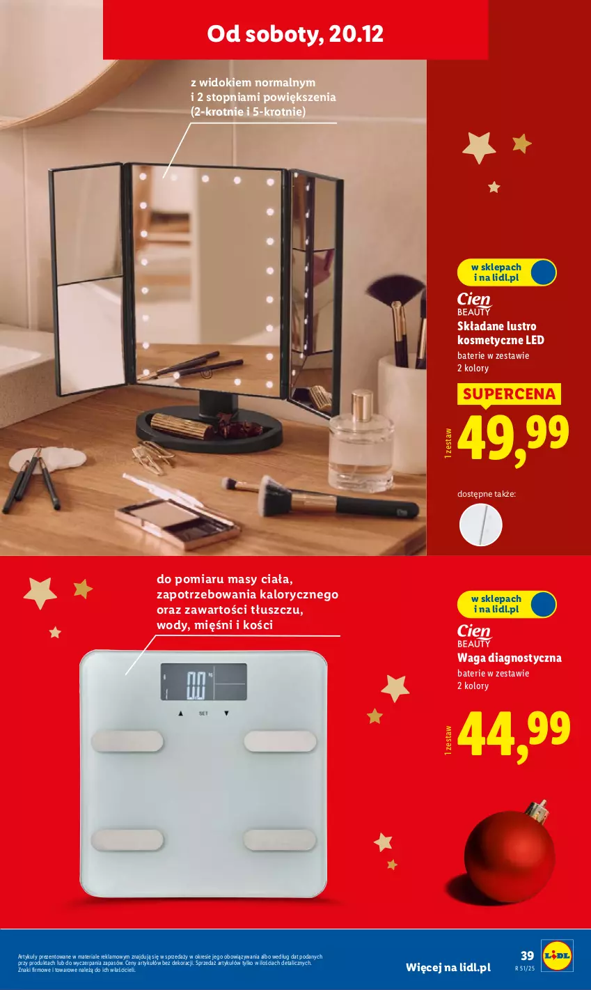Gazetka promocyjna Lidl - GAZETKA - ważna 15.12 do 21.12.2025 - strona 45 - produkty: Lustro, Top, Waga