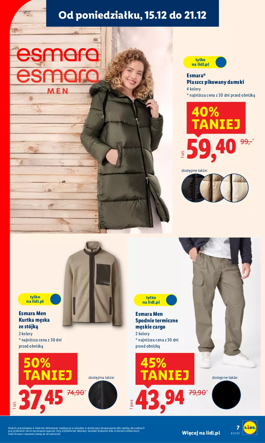 Gazetka promocyjna Lidl - GAZETKA - ważna 15.12 do 21.12.2025 - strona 9 - produkty: Kurtka, Płaszcz, Spodnie