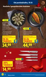 Gazetka promocyjna Lidl - GAZETKA - Gazetka - ważna od 21.12 do 21.12.2025 - strona 16 - produkty: Ser, Por, Noż, Nóż do chleba, Nóż uniwersalny, Kuchnia, Tran, Chleb, Patelnia