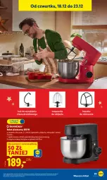 Gazetka promocyjna Lidl - GAZETKA - Gazetka - ważna od 21.12 do 21.12.2025 - strona 35 - produkty: Robot planetarny, Trzepaczka, Mieszadło, Robot