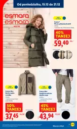 Gazetka promocyjna Lidl - GAZETKA - Gazetka - ważna od 21.12 do 21.12.2025 - strona 9 - produkty: Kurtka, Płaszcz, Spodnie