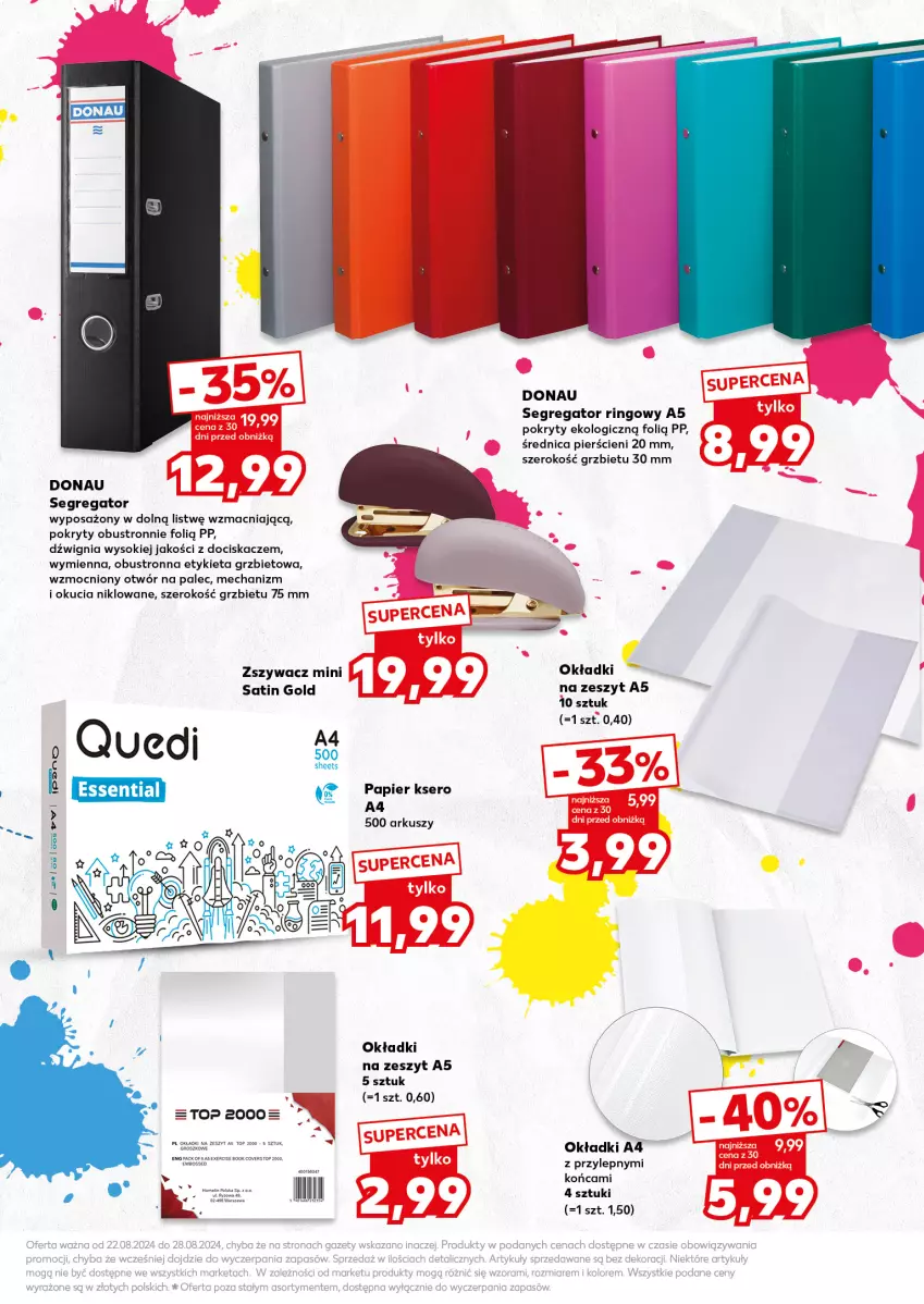 Gazetka promocyjna Kaufland - Kaufland - ważna 27.08 do 04.09.2024 - strona 31 - produkty: Dźwig, Papier, Sati, Ser, Sok