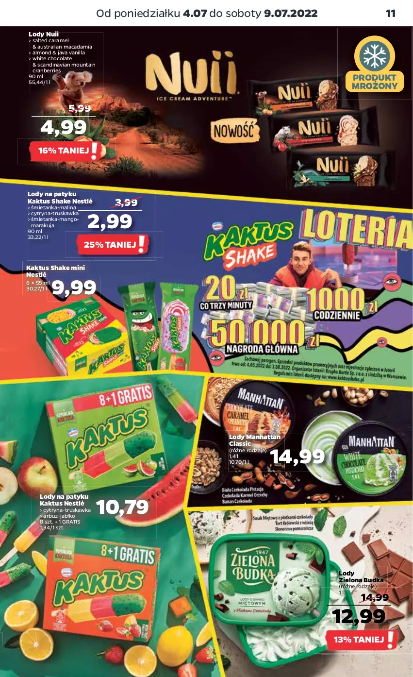 Gazetka promocyjna Netto - Artykuły spożywcze - ważna 04.07 do 09.07.2022 - strona 11 - produkty: Arbuz, Gra, Kaktus, Lody, Mango, Nestlé, Zielona Budka