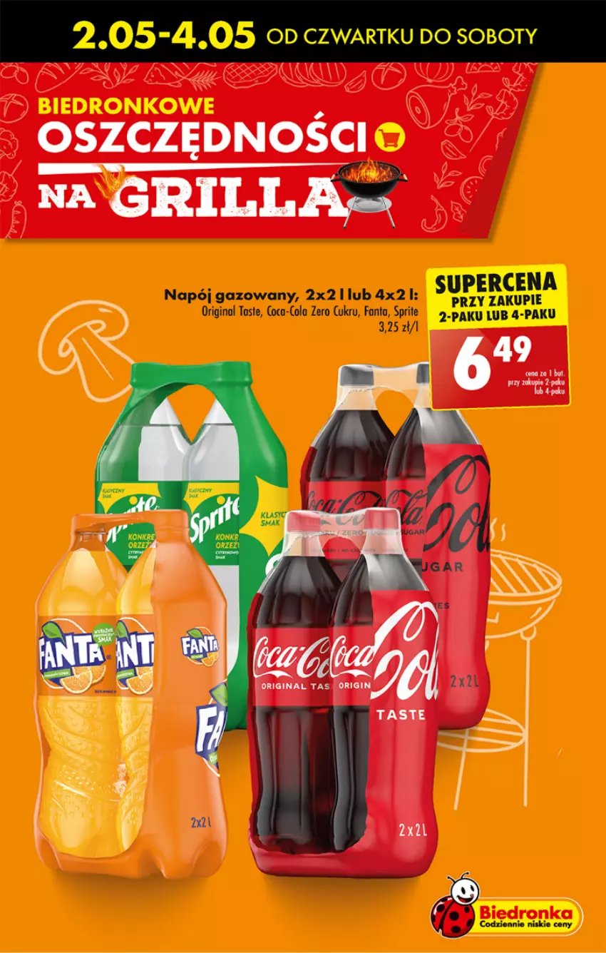 Gazetka promocyjna Biedronka - Od czwartku - ważna 02.05 do 08.05.2024 - strona 9 - produkty: Coca-Cola, Fa, Fanta, Gin, Napój, Napój gazowany, Sprite