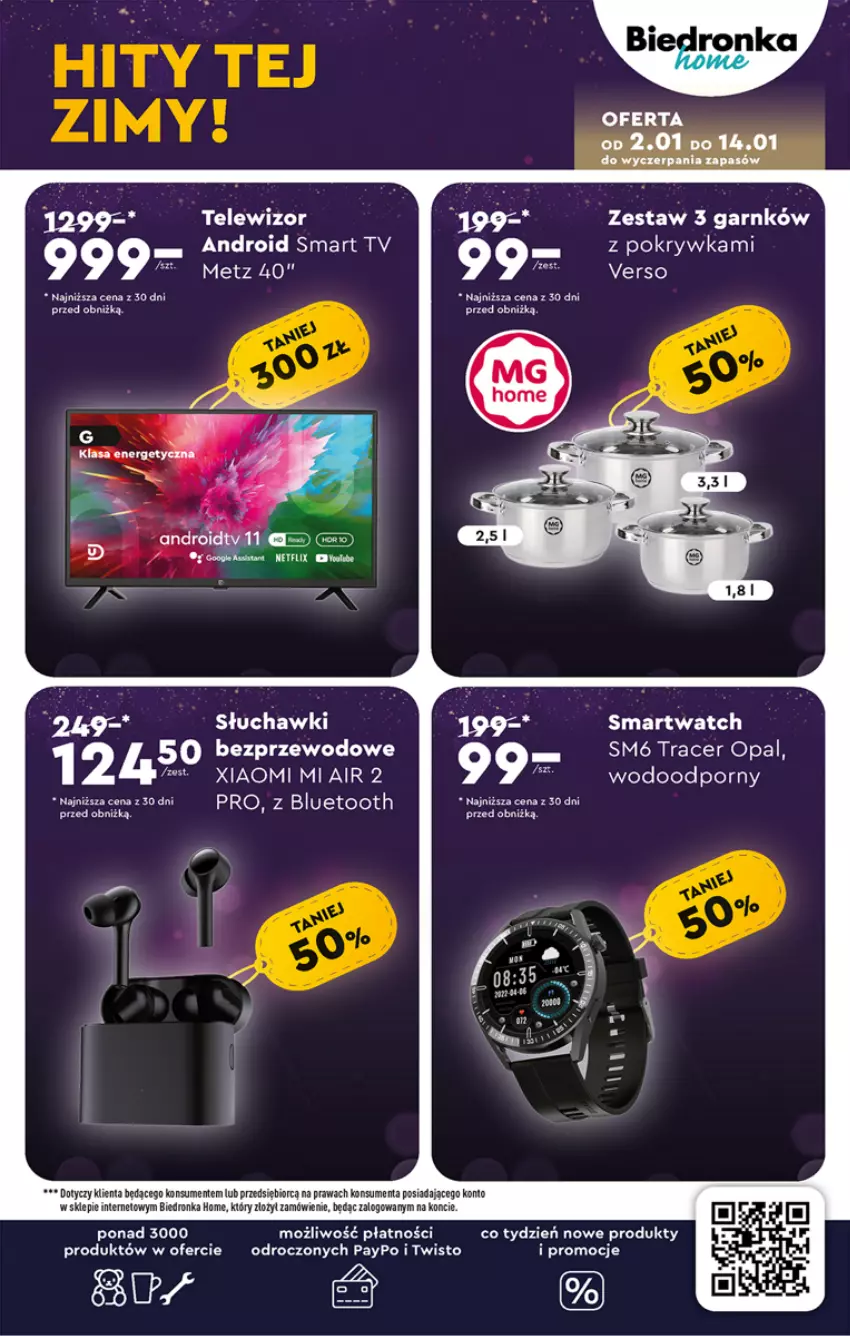 Gazetka promocyjna Biedronka - Od poniedzialku - ważna 08.01 do 13.01.2024 - strona 65 - produkty: Acer, Dron, Piast, Por, Smart tv, Smartwatch, Telewizor