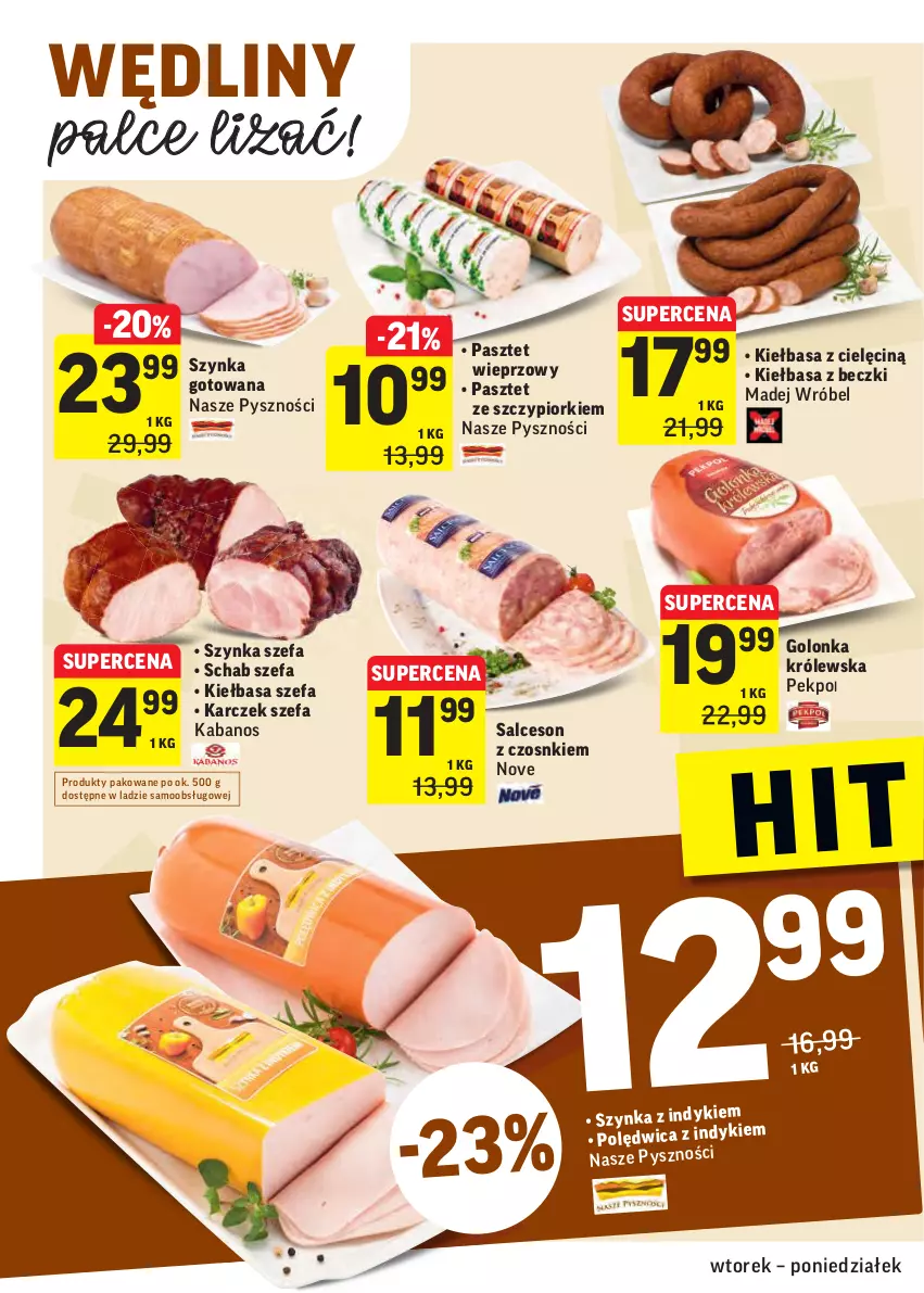 Gazetka promocyjna Intermarche - 4 Stycznia - ważna 04.01 do 10.01.2022 - strona 12 - produkty: Fa, Kabanos, Kiełbasa, Madej Wróbel, Pasztet, Pekpol, Salceson, Szynka