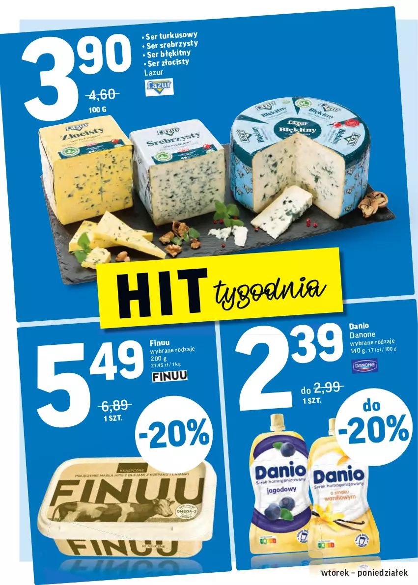 Gazetka promocyjna Intermarche - 4 Stycznia - ważna 04.01 do 10.01.2022 - strona 14 - produkty: Danio, Danone, Finuu, Ser