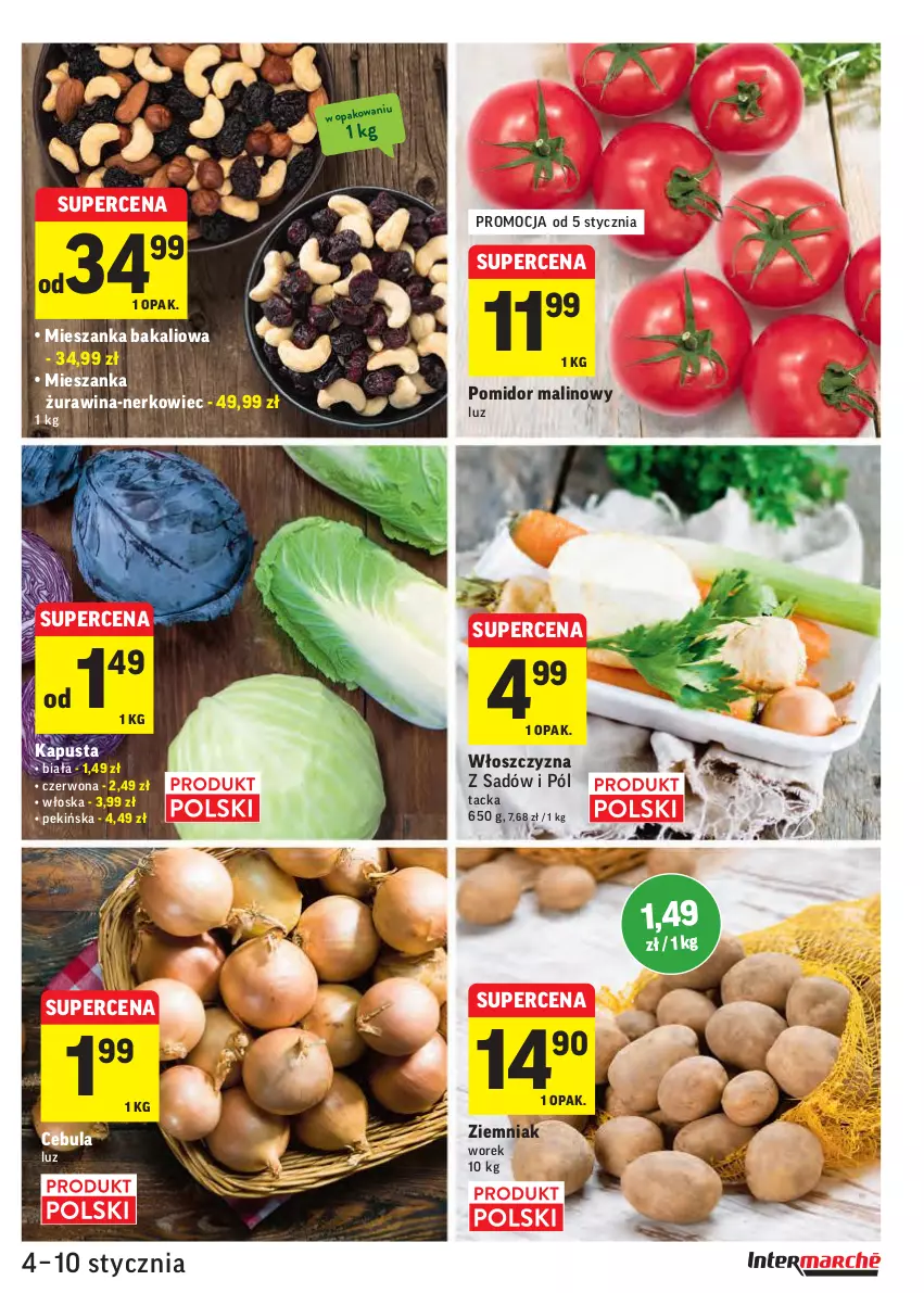 Gazetka promocyjna Intermarche - 4 Stycznia - ważna 04.01 do 10.01.2022 - strona 7 - produkty: Cebula, Mieszanka bakaliowa, Pomidor malinowy