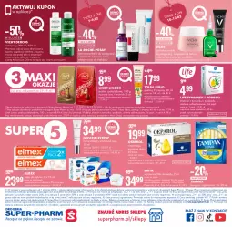 Gazetka promocyjna Super Pharm - Gazetka - Gazetka - ważna od 13.02 do 13.02.2023 - strona 12 - produkty: Makijaż, Pax, Pur, Gra, Brit, Iwostin, Praliny, Lindor, La Roche-Posay, Kosmetyki do pielęgnacji, Tusz, Tampony, Dres, Vichy, Tołpa, Tampax, Szampon, Peeling, Krem pod oczy, Elmex, Brita, Suplement diety, Olej, Antyperspirant, Lindt, Mobil