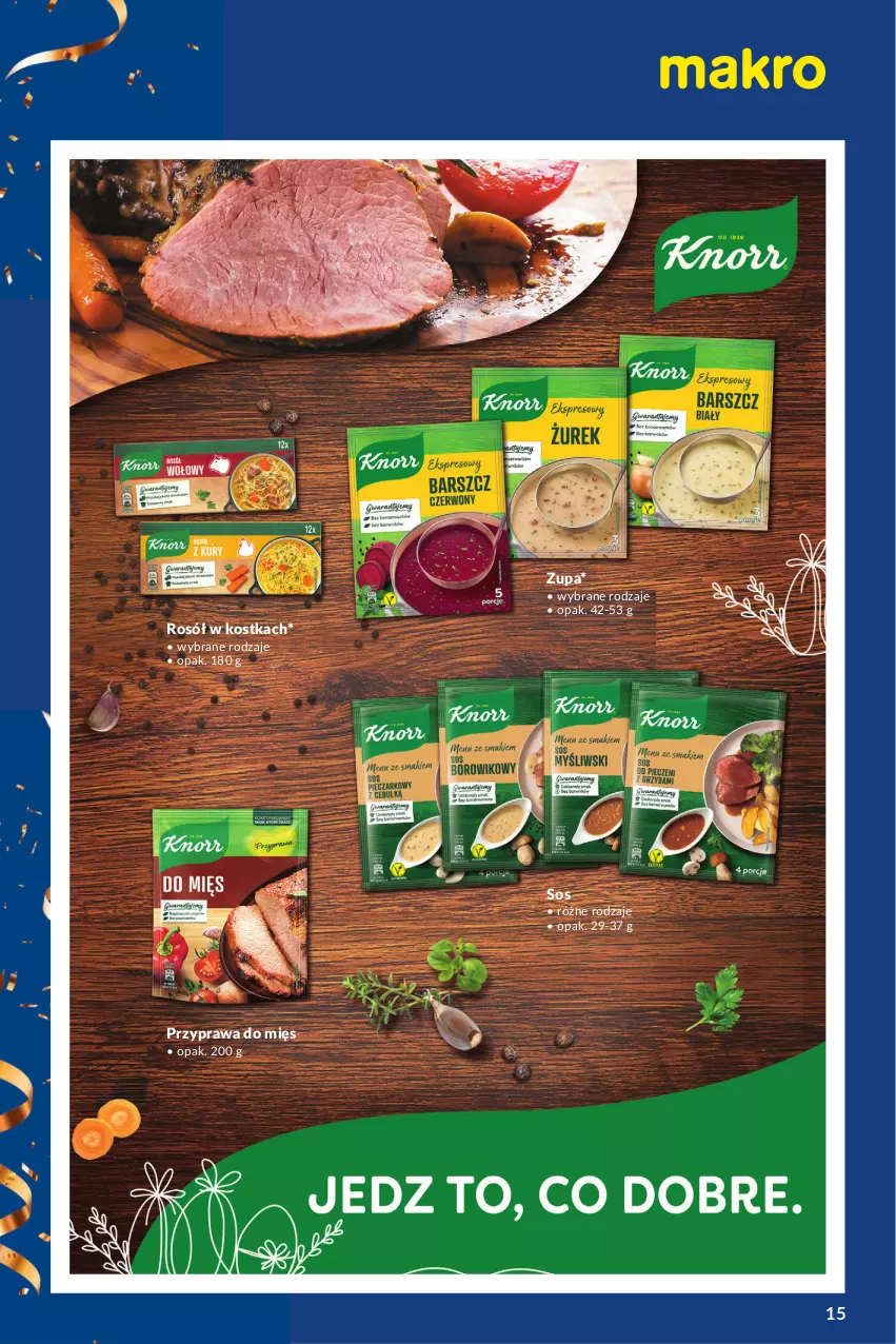 Gazetka promocyjna Makro - Katalog Dostawcy - ważna 05.03 do 30.03.2024 - strona 15 - produkty: Rosół, Sos, Zupa