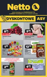 Gazetka promocyjna Netto - Artykuły spożywcze - Gazetka - ważna od 12.10 do 12.10.2024 - strona 1 - produkty: Piwa, Piwo, Kurczak, Rum, Gra, Papier, Cukier, Papier toaletowy, Danio, Cukierki, Lizaki, Wino, Nestlé