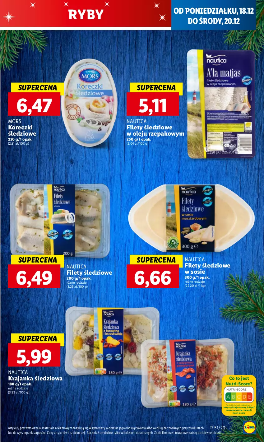 Gazetka promocyjna Lidl - GAZETKA - ważna 18.12 do 20.12.2023 - strona 33 - produkty: Koreczki śledziowe, Krajanka śledziowa, Olej, Sos, Wazon