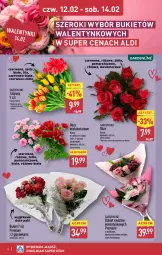 Gazetka promocyjna Aldi - Oferta na walentynki - Gazetka - ważna od 14.02 do 14.02.2026 - strona 4 - produkty: Sok, Tulipan, Bukiet