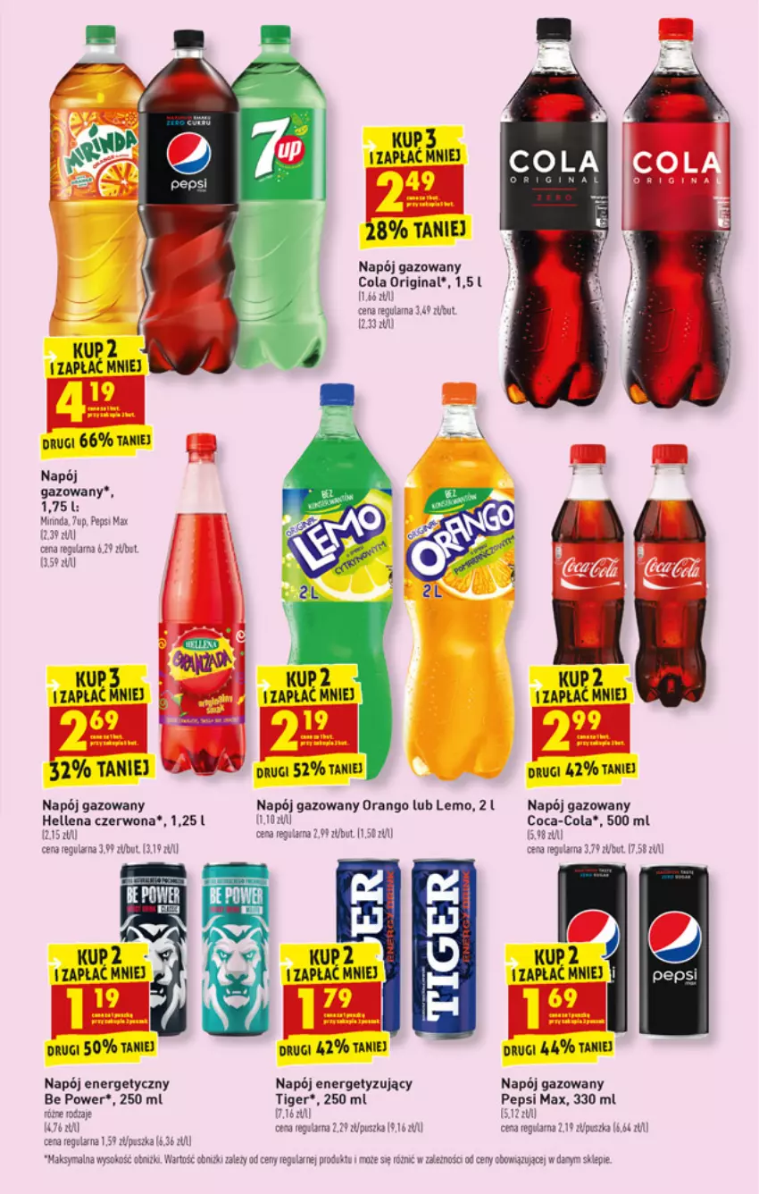 Gazetka promocyjna Biedronka - W tym tygodniu  PK - ważna 02.08 do 07.08.2021 - strona 39 - produkty: Coca-Cola, Fa, Gala, Gin, Hellena, Napój, Napój energetyczny, Napój gazowany, Pepsi, Pepsi max, Tiger