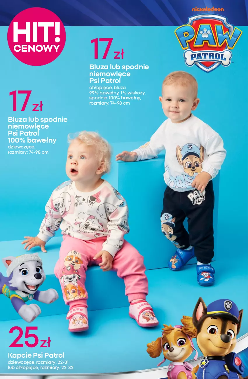 Gazetka promocyjna Pepco - Szkoła Niskich Cen - ważna 07.08 do 20.08.2025 - strona 4 - produkty: Bluza, Kapcie, Klej, Koc, Kolorowanka, Kosz, Koszulka, Kredka, Piżama, Poduszka, Psi Patrol, Ser, Spodnie