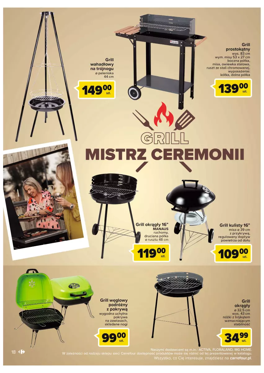 Gazetka promocyjna Carrefour - Gazetka Grillowe klasyki gatunku - ważna 07.06 do 18.06.2022 - strona 18 - produkty: Grill, Pokrywa, Półka