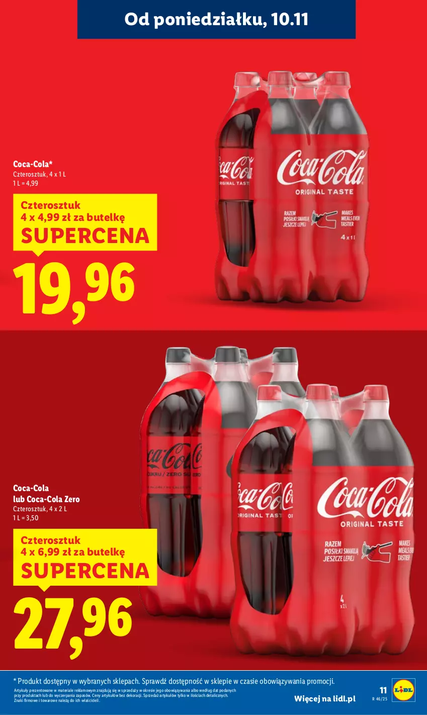 Gazetka promocyjna Lidl - GAZETKA - ważna 10.11 do 12.11.2025 - strona 11 - produkty: Coca-Cola