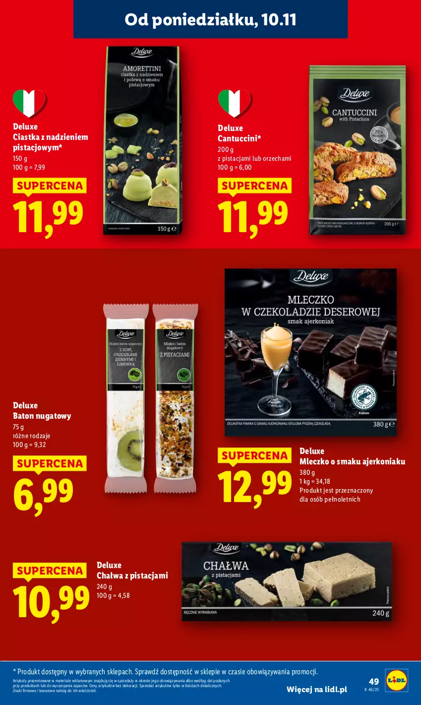 Gazetka promocyjna Lidl - GAZETKA - ważna 10.11 do 12.11.2025 - strona 49 - produkty: Baton, Chałwa, Ciastka, Mleczko