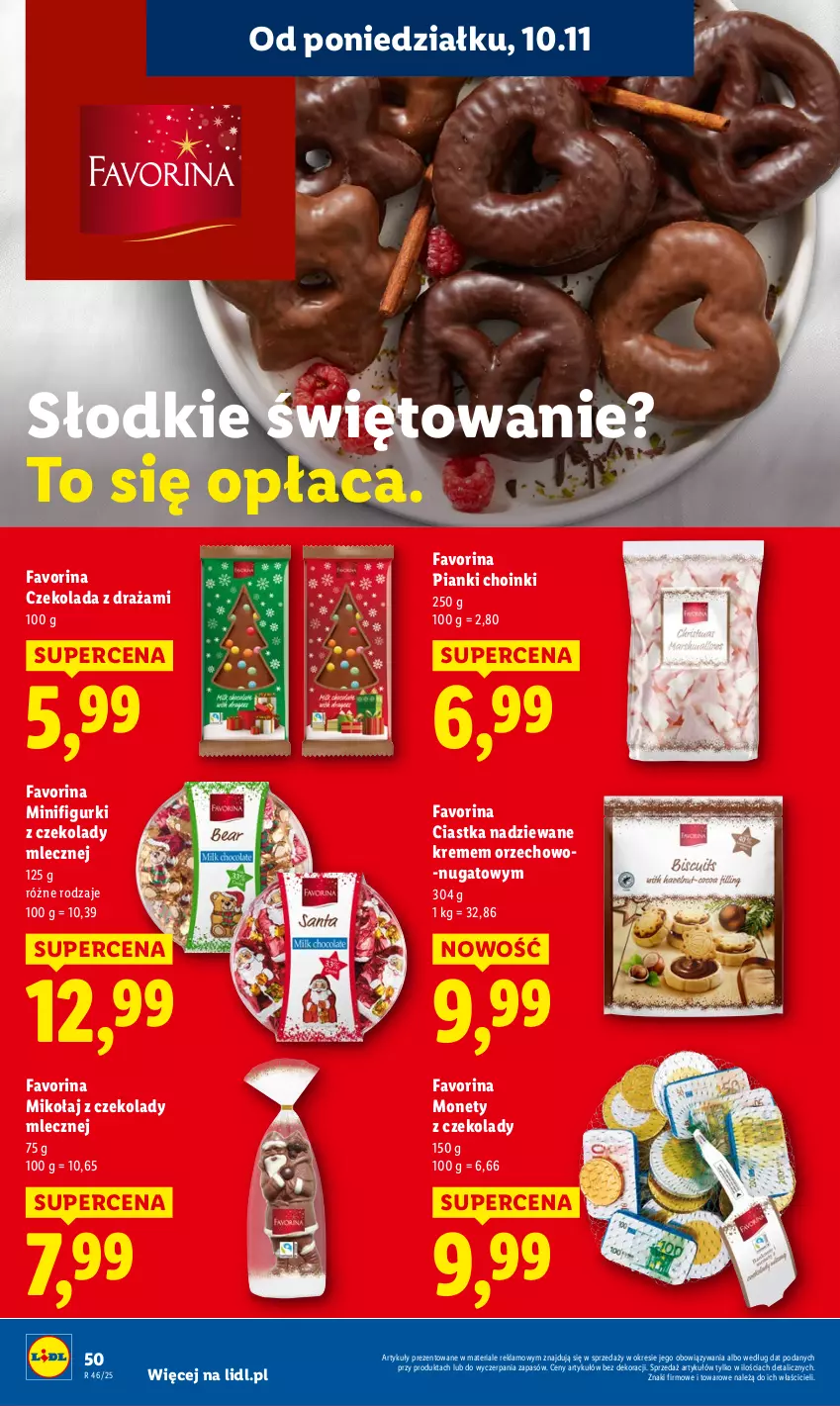 Gazetka promocyjna Lidl - GAZETKA - ważna 10.11 do 12.11.2025 - strona 50 - produkty: Ciastka, Czekolada, Fa