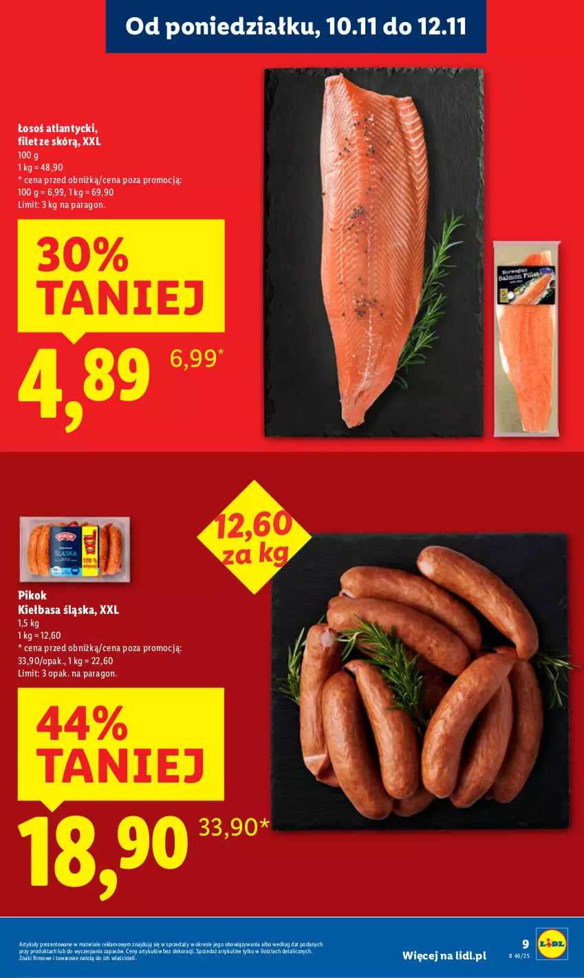 Gazetka promocyjna Lidl - GAZETKA - ważna 10.11 do 12.11.2025 - strona 9 - produkty: Kiełbasa, Kiełbasa śląska, PIKOK