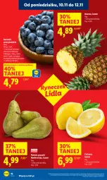 Gazetka promocyjna Lidl - GAZETKA - Gazetka - ważna od 12.11 do 12.11.2025 - strona 16 - produkty: Cytryny, Ananas, Gruszki