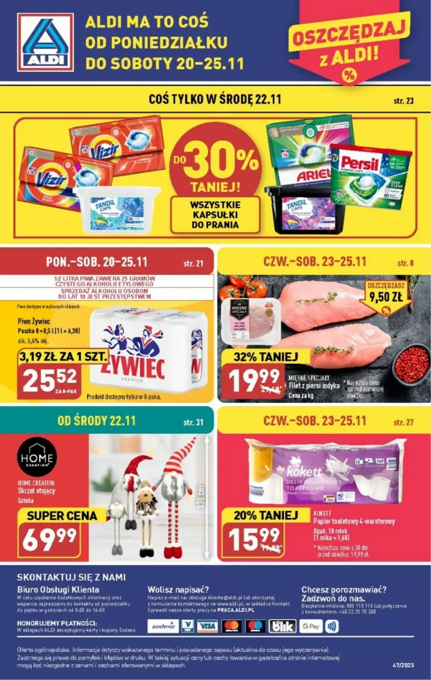 Gazetka promocyjna Aldi - ważna 20.11 do 25.11.2023 - strona 35 - produkty: Filet z piersi indyka, Gra