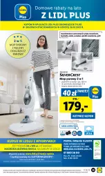 Gazetka promocyjna Lidl - GAZETKA - Gazetka - ważna od 19.08 do 19.08.2023 - strona 43 - produkty: Odkurzacz, Mop, Gry, Mop parowy, Tapicerka, Pojemnik, Mola, Grill