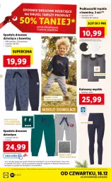 Gazetka promocyjna Lidl - GAZETKA - Gazetka - ważna od 19.12 do 19.12.2021 - strona 32 - produkty: Sony, Kosz, Dres, Kalesony, Dzieci, Spodnie, Spodnie dresowe