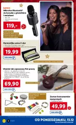 Gazetka promocyjna Lidl - GAZETKA - Gazetka - ważna od 19.12 do 19.12.2021 - strona 6 - produkty: Ukulele, Głośnik, Mikrofon, Harmonijka