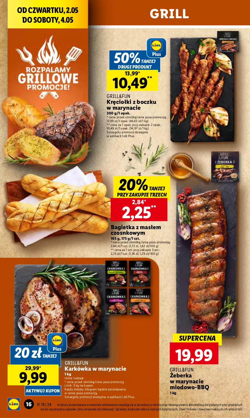 Gazetka promocyjna Lidl - GAZETKA - ważna 02.05 do 04.05.2024 - strona 20 - produkty: Bagietka, Gra, Grill, Olej