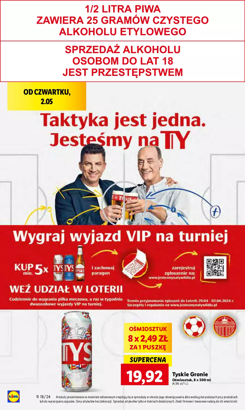 Gazetka promocyjna Lidl - GAZETKA - ważna 02.05 do 04.05.2024 - strona 32 - produkty: Tyskie