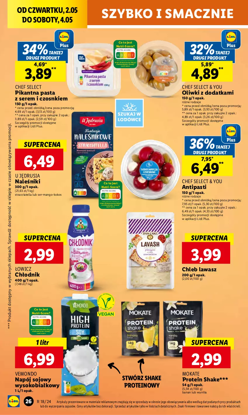 Gazetka promocyjna Lidl - GAZETKA - ważna 02.05 do 04.05.2024 - strona 38 - produkty: Chleb, Kokos, Mango, Naleśniki, Napój, Oliwki, Ser, Sok, Wazon