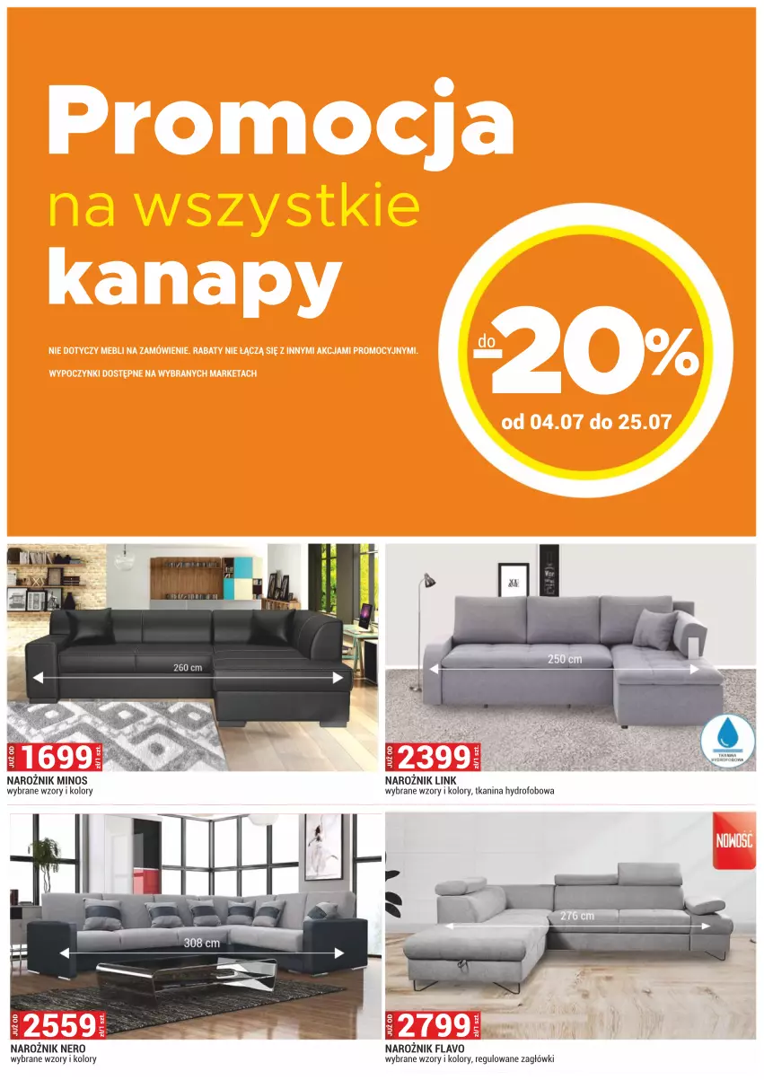 Gazetka promocyjna Merkury Market - ważna 01.07 do 31.07.2022 - strona 6 - produkty: Narożnik