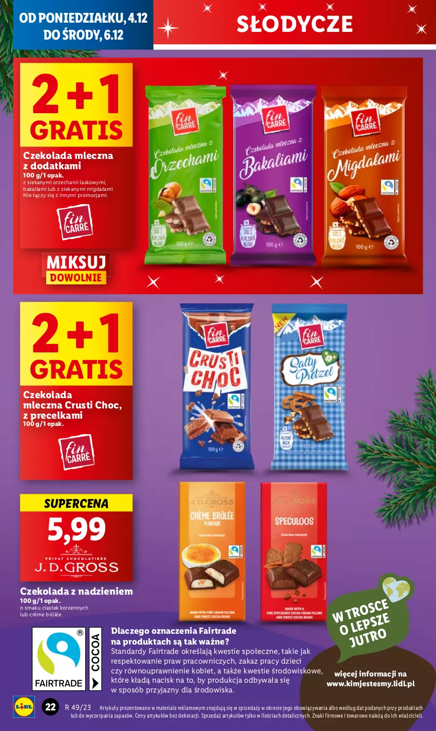 Gazetka promocyjna Lidl - GAZETKA - ważna 04.12 do 06.12.2023 - strona 26 - produkty: Crème brûlée, Czekolada, Czekolada mleczna, Dzieci, Fa, Gra, Rust, Stek