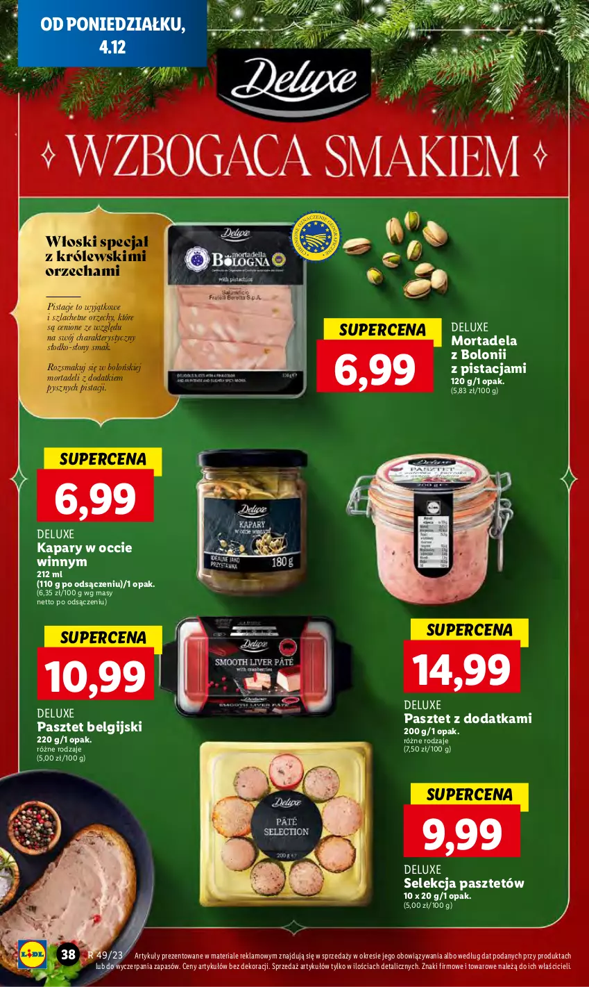 Gazetka promocyjna Lidl - GAZETKA - ważna 04.12 do 06.12.2023 - strona 44 - produkty: Kapary, Królewski, LG, Pasztet, Pistacje