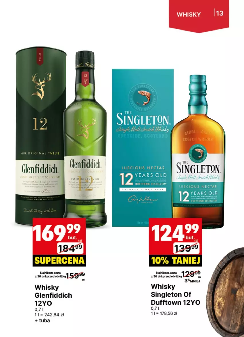 Gazetka promocyjna Delikatesy Centrum - DeliBarek DC41-DC42 - ważna 07.10 do 20.10.2024 - strona 13 - produkty: Gin, Whisky