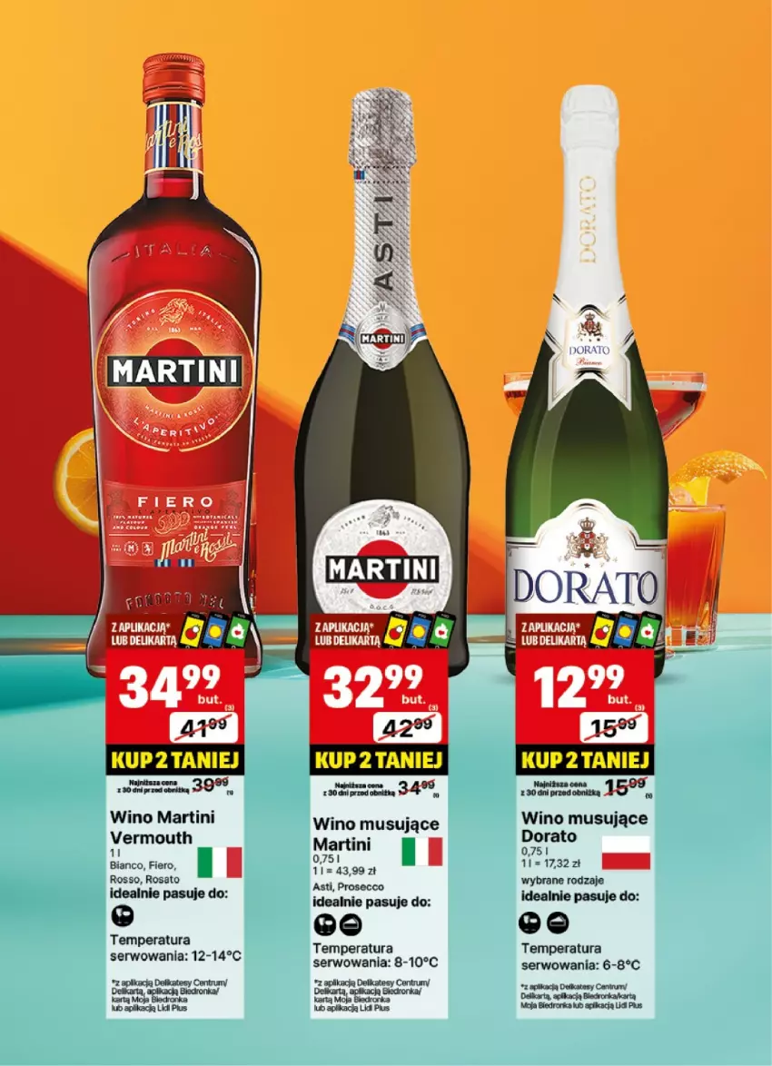 Gazetka promocyjna Delikatesy Centrum - DeliBarek DC41-DC42 - ważna 07.10 do 20.10.2024 - strona 6 - produkty: Dron, Martini, Mus, Prosecco, Rum, Ser, Vermouth, Wino, Wino musujące