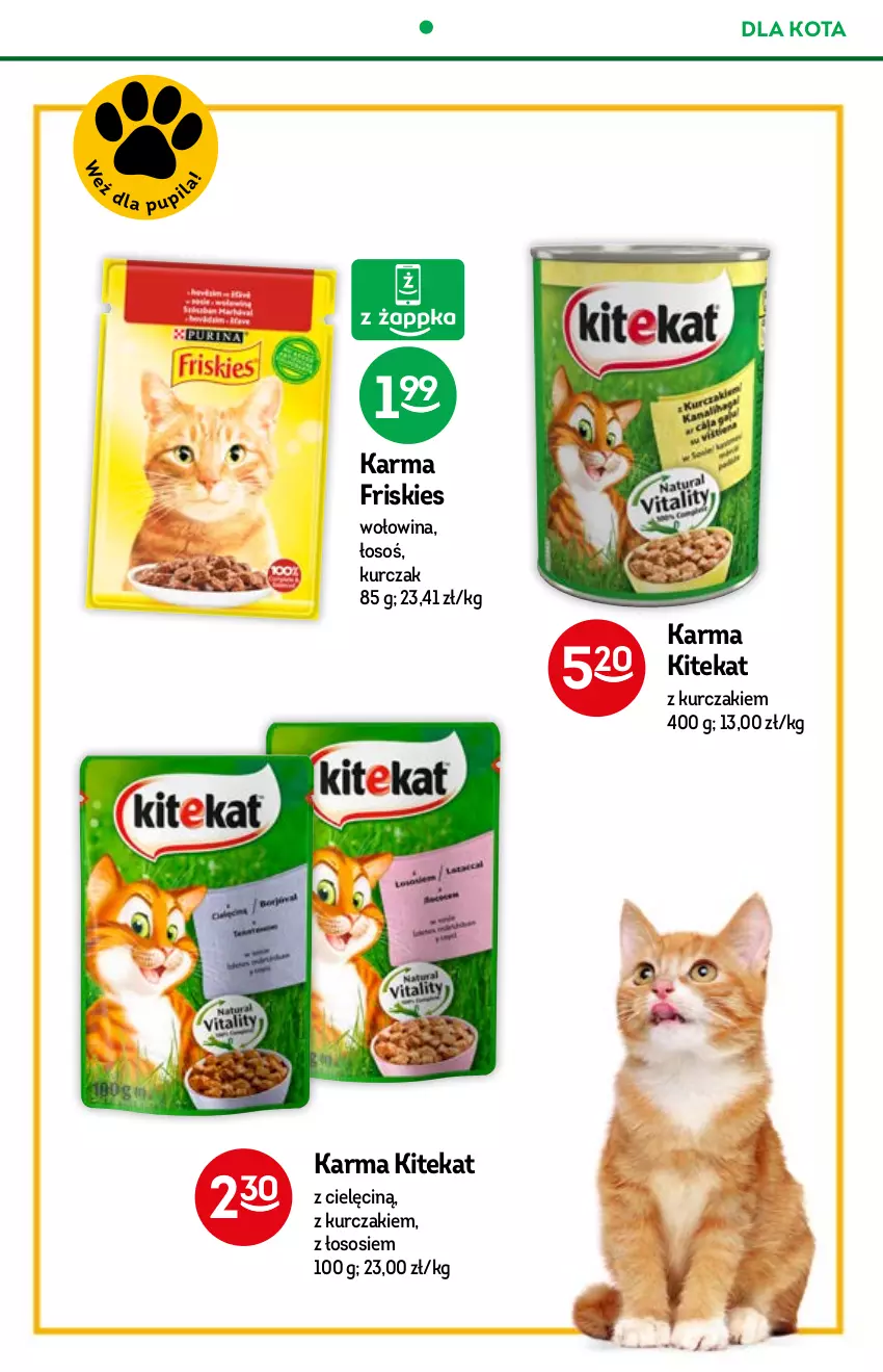 Gazetka promocyjna Żabka - ważna 15.09 do 21.09.2021 - strona 45 - produkty: Friskies, KiteKat, Kurczak, Sos, Wołowina