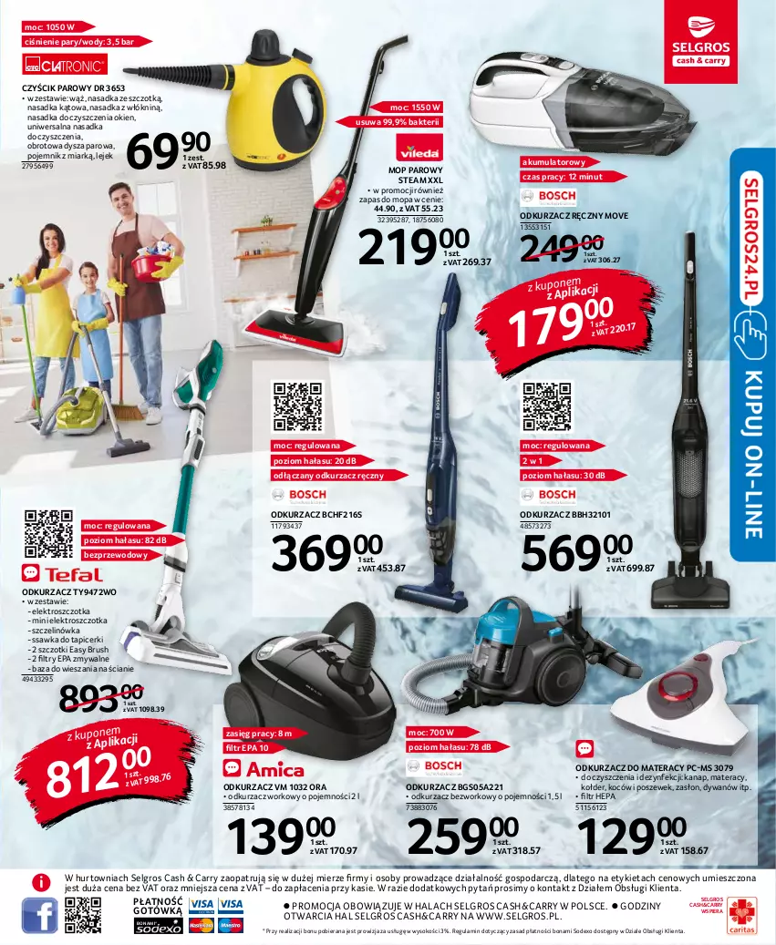 Gazetka promocyjna Selgros - Katalog Sprzątanie - ważna 02.09 do 15.09.2021 - strona 11 - produkty: Akumulator, Dywan, Koc, LG, Materac, Mop, Mop parowy, Odkurzacz, Pojemnik, Sok, Szczotka, Tera