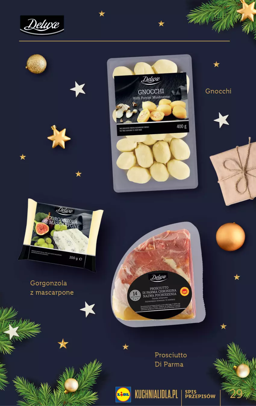 Gazetka promocyjna Lidl - KATALOG DELUXE DIY - ważna 28.11 do 25.12.2022 - strona 29 - produkty: Gnocchi, Gorgonzola, Mascarpone, Mus, Por, Prosciutto