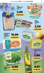 Gazetka promocyjna Netto - Gazetka spożywcza 17.03-23.03 - Gazetka - ważna od 23.03 do 23.03.2022 - strona 5 - produkty: Kujawski, Por, Gin, Filet z morszczuka, Pstrąg tęczowy, Pstrąg, Krewetki, Masło, Olej, Szpinak, Hortex