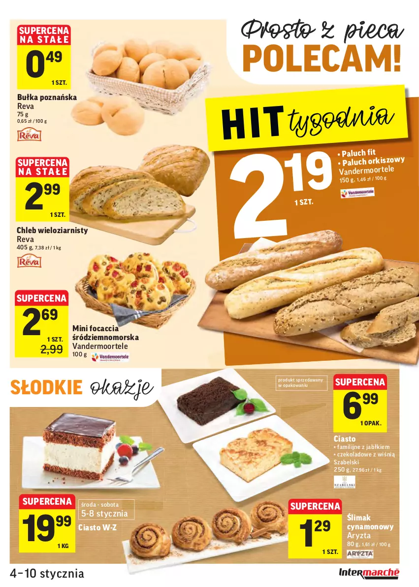 Gazetka promocyjna Intermarche - Gazetka promocyjna - ważna 04.01 do 10.01.2022 - strona 11 - produkty: Bułka, Chleb, Chleb wieloziarnisty, Fa, Focaccia, Piec