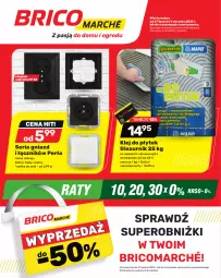 Gazetka promocyjna Bricomarche - Gazetka - Gazetka - ważna od 06.08 do 06.08.2022 - strona 1 - produkty: Top, Ser, Klej, Seria gniazd i łączników, Ramka, Perła, Lazur