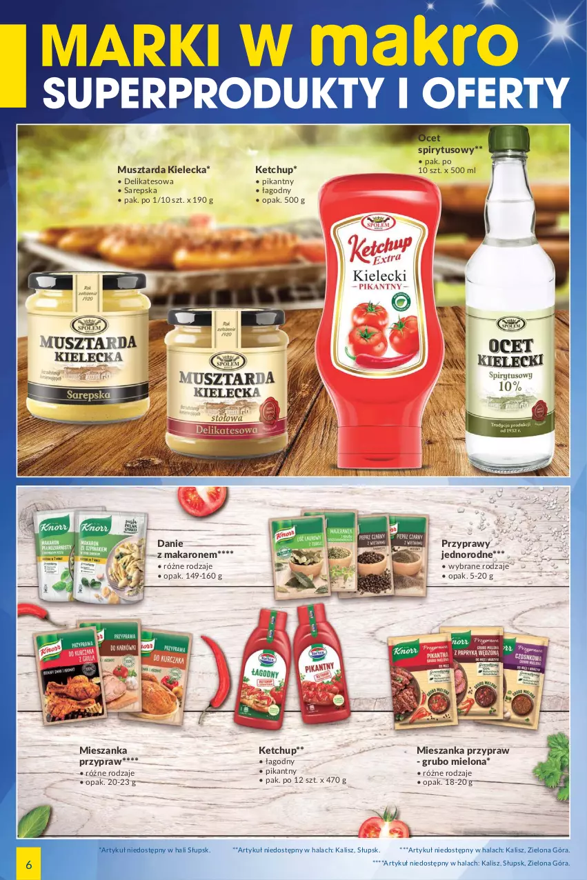 Gazetka promocyjna Makro - [Oferta specjalna] Marki w MAKRO - ważna 14.06 do 27.06.2022 - strona 6 - produkty: Ketchup, Makaron, Mus, Musztarda, Ocet, Przyprawy