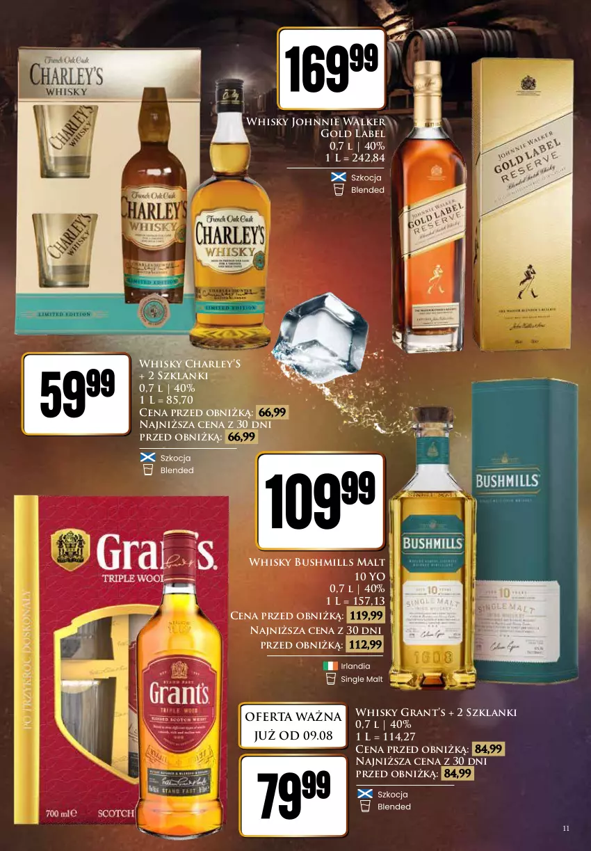 Gazetka promocyjna Dino - Katalog alkoholowy / sierpień 2024 - ważna 09.08 do 17.08.2024 - strona 11 - produkty: Bushmills, Gra, Johnnie Walker, Lanki, Whisky