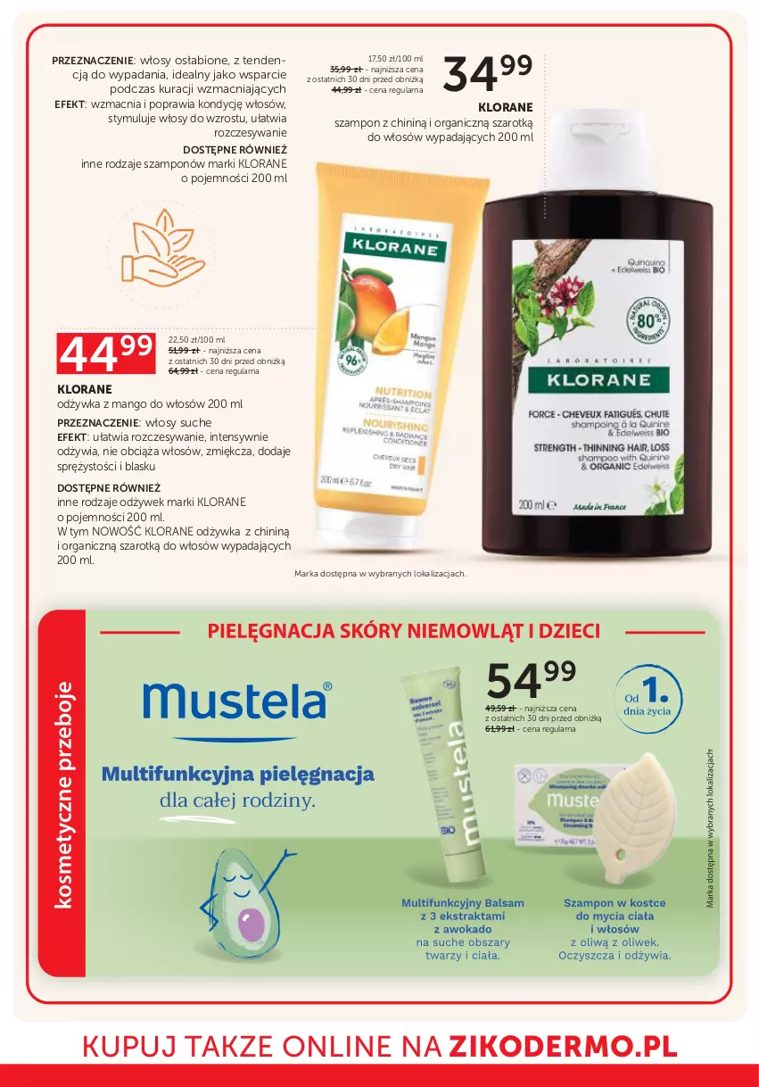 Gazetka promocyjna Ziko - Gazetka Ziko Dermo - ważna 12.06 do 25.06.2025 - strona 18 - produkty: Klorane, Mango, Odżywka, Szampon