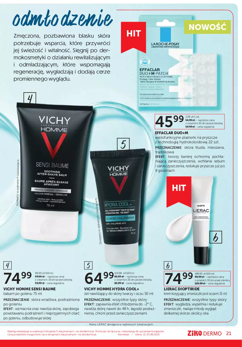 Gazetka promocyjna Ziko - Gazetka Ziko Dermo - ważna 12.06 do 25.06.2025 - strona 21 - produkty: Balsam po goleniu, Fa, Lierac, Mars, Plasterki, Vichy