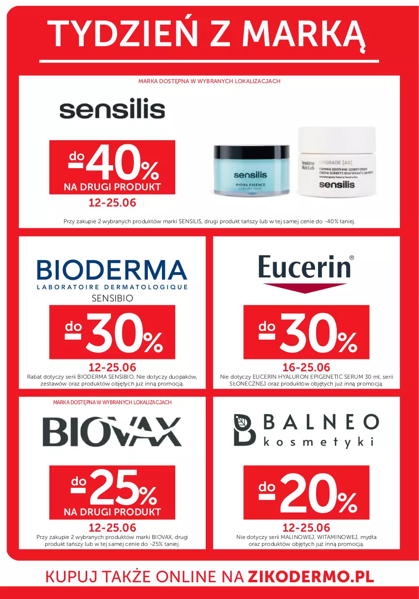 Gazetka promocyjna Ziko - Gazetka Ziko Dermo - ważna 12.06 do 25.06.2025 - strona 26 - produkty: Bioderma, Biovax, Rum, Ser, Serum