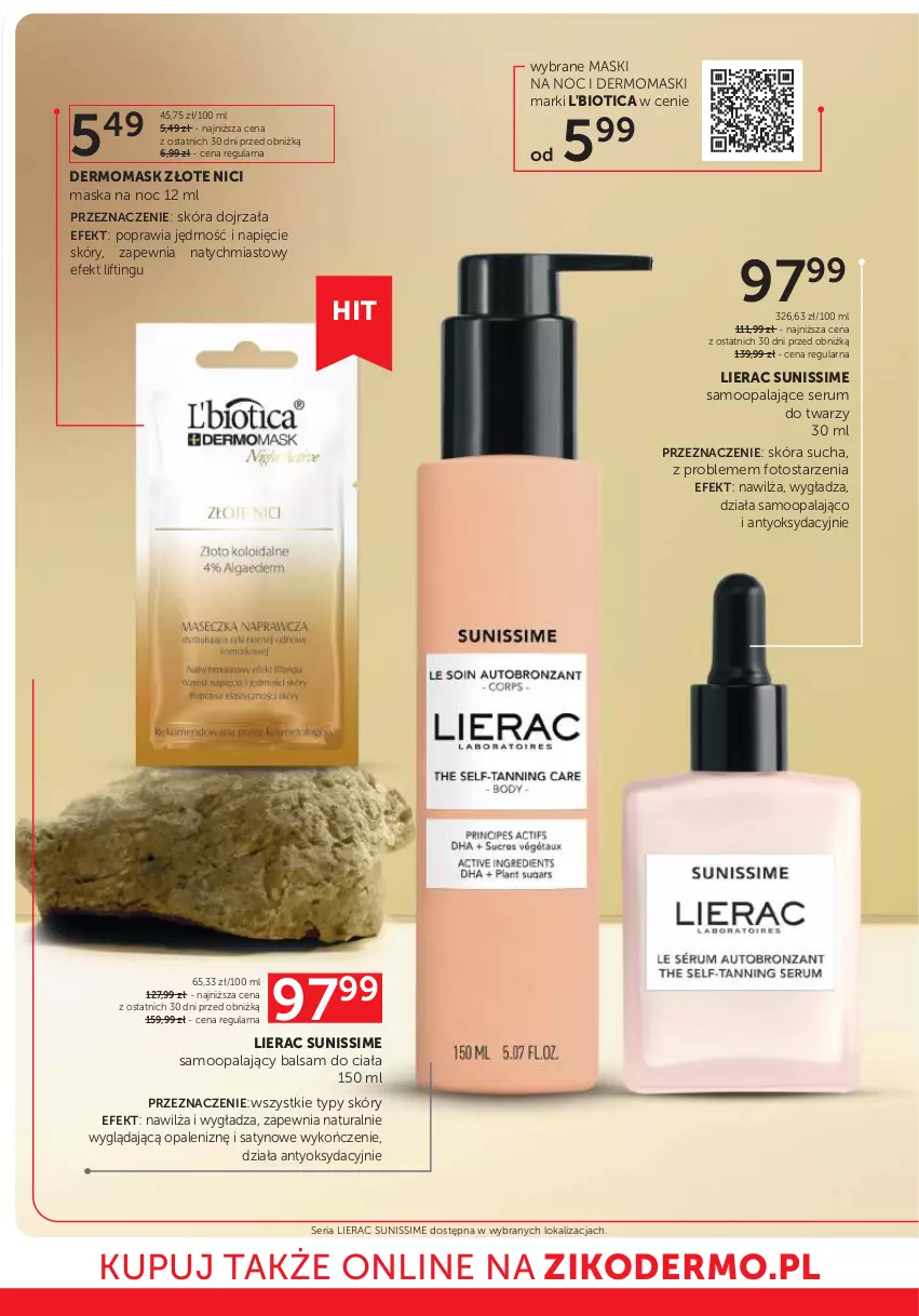 Gazetka promocyjna Ziko - Gazetka Ziko Dermo - ważna 12.06 do 25.06.2025 - strona 4 - produkty: Balsam do ciała, L'Biotica, Lierac, Maska, Rum, Ser, Serum, Serum do twarzy